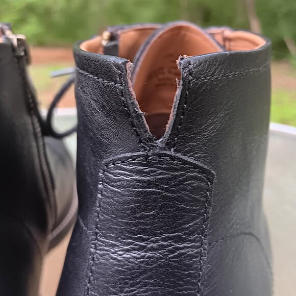 Men's Aston Grey Lollan Black Leather Ankle Boots Size 10.5 M - Picture 9 of 12